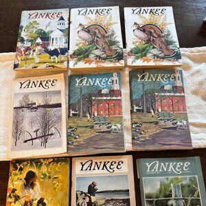 Vintage Yankee Magazine 1976-1977 Lot of 9